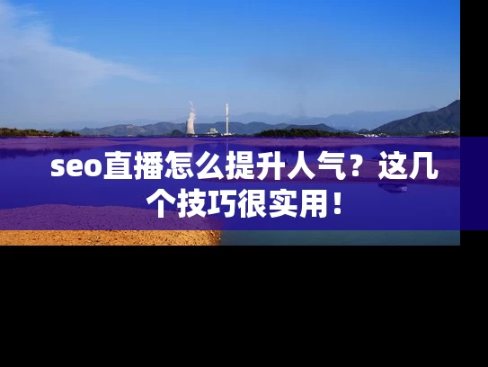 seo直播怎么提升人气？这几个技巧很实用！