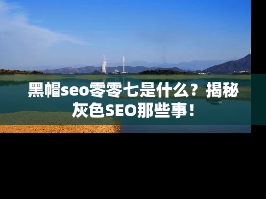 黑帽seo零零七是什么？揭秘灰色SEO那些事！