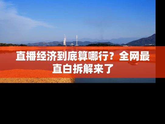 直播经济到底算哪行？全网最直白拆解来了