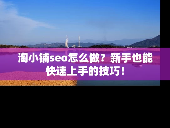淘小铺seo怎么做？新手也能快速上手的技巧！