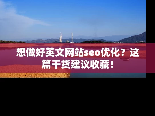 想做好英文网站seo优化？这篇干货建议收藏！