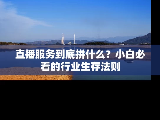 直播服务到底拼什么？小白必看的行业生存法则