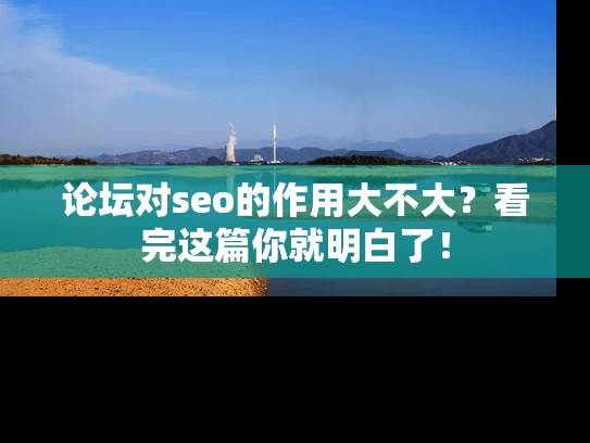 论坛对seo的作用大不大？看完这篇你就明白了！