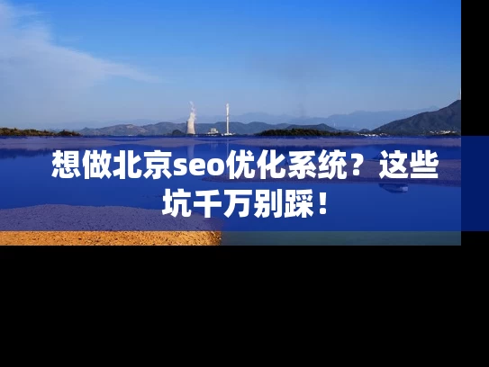 想做北京seo优化系统？这些坑千万别踩！