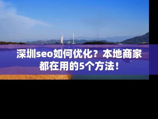深圳seo如何优化？本地商家都在用的5个方法！