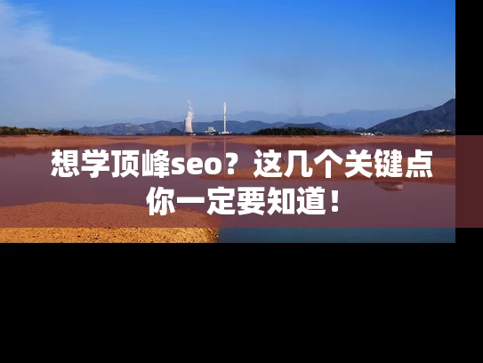 想学顶峰seo？这几个关键点你一定要知道！