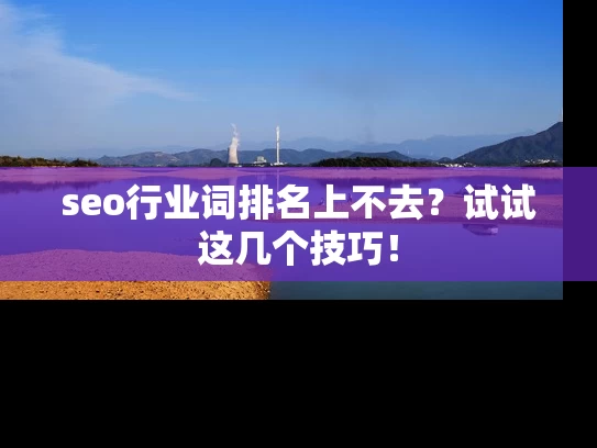 seo行业词排名上不去？试试这几个技巧！