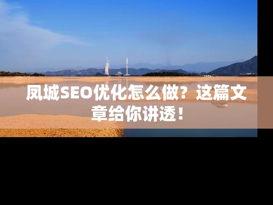 凤城SEO优化怎么做？这篇文章给你讲透！