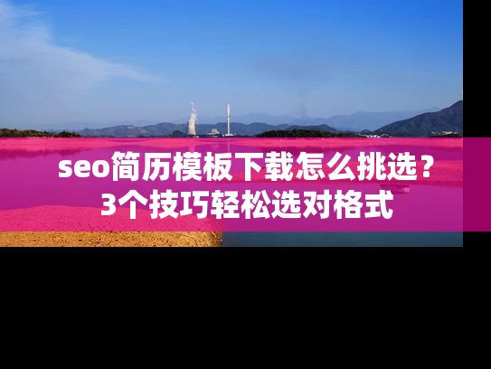 seo简历模板下载怎么挑选？3个技巧轻松选对格式