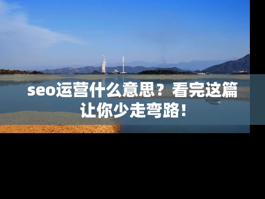 seo运营什么意思？看完这篇让你少走弯路！