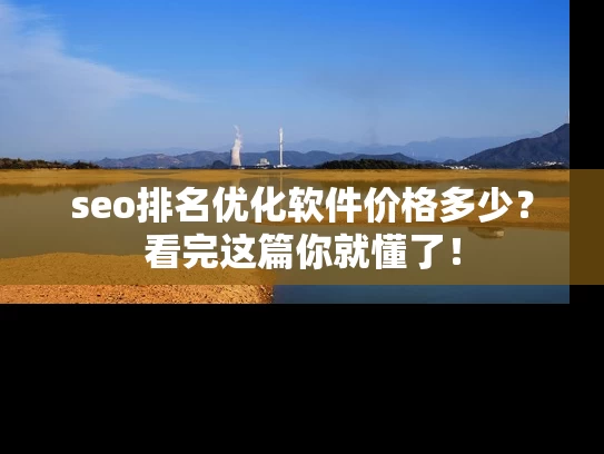 seo排名优化软件价格多少？看完这篇你就懂了！