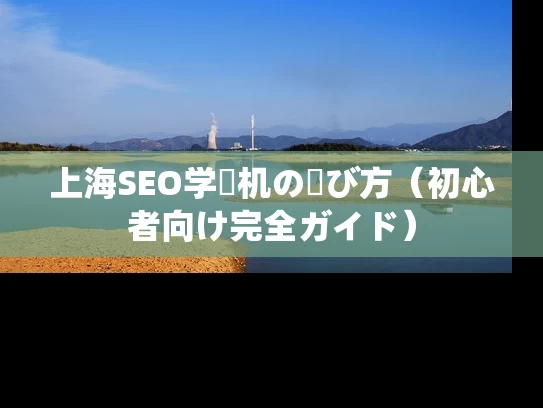 上海SEO学習机の選び方（初心者向け完全ガイド）