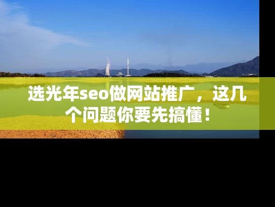 选光年seo做网站推广，这几个问题你要先搞懂！