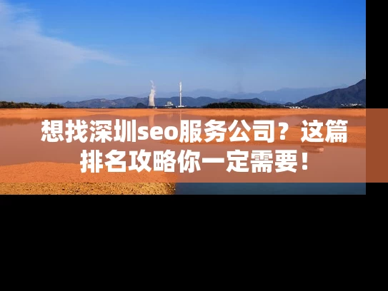 想找深圳seo服务公司？这篇排名攻略你一定需要！