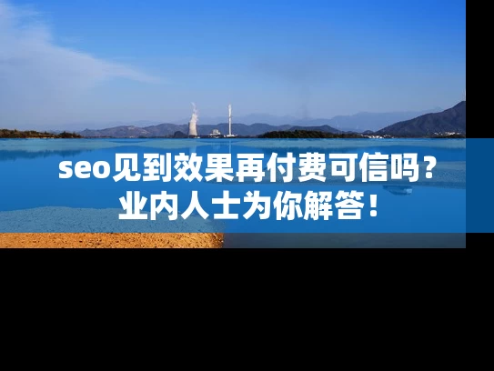 seo见到效果再付费可信吗？业内人士为你解答！