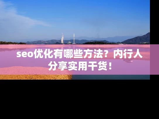 seo优化有哪些方法？内行人分享实用干货！