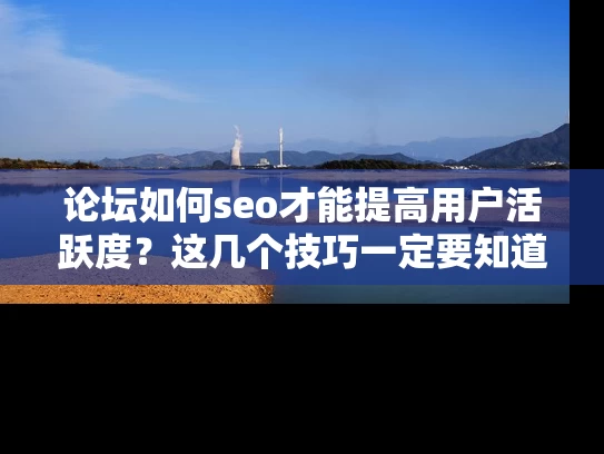 论坛如何seo才能提高用户活跃度？这几个技巧一定要知道！