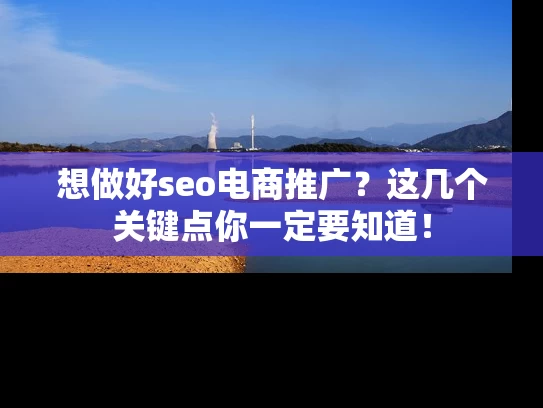 想做好seo电商推广？这几个关键点你一定要知道！
