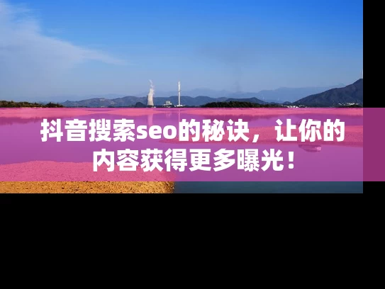 抖音搜索seo的秘诀，让你的内容获得更多曝光！
