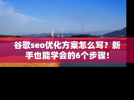 谷歌seo优化方案怎么写？新手也能学会的6个步骤！