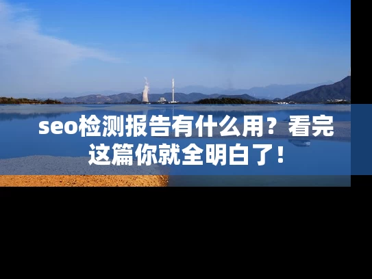 seo检测报告有什么用？看完这篇你就全明白了！