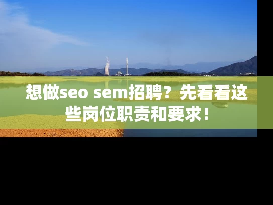 想做seo sem招聘？先看看这些岗位职责和要求！