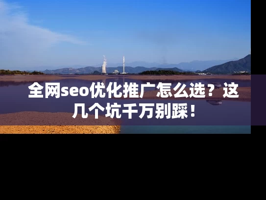 全网seo优化推广怎么选？这几个坑千万别踩！