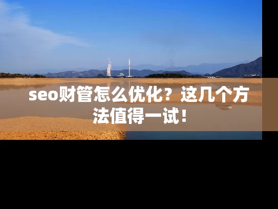 seo财管怎么优化？这几个方法值得一试！