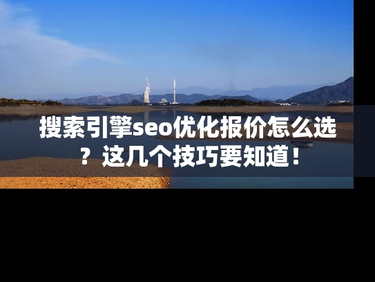 搜索引擎seo优化报价怎么选？这几个技巧要知道！