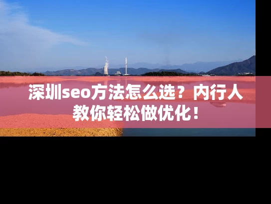 深圳seo方法怎么选？内行人教你轻松做优化！