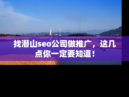 找潜山seo公司做推广，这几点你一定要知道！