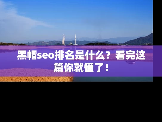 黑帽seo排名是什么？看完这篇你就懂了！