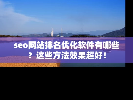 seo网站排名优化软件有哪些？这些方法效果超好！