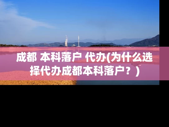成都 本科落户 代办(为什么选择代办成都本科落户？)