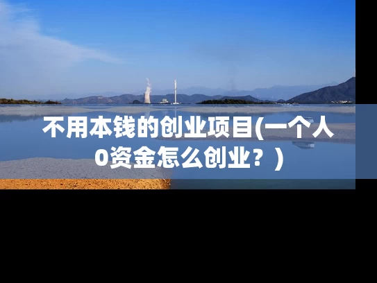 不用本钱的创业项目(一个人0资金怎么创业？)