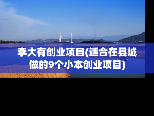 李大有创业项目(适合在县城做的9个小本创业项目)