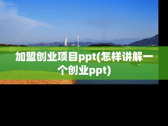 加盟创业项目ppt(怎样讲解一个创业ppt)