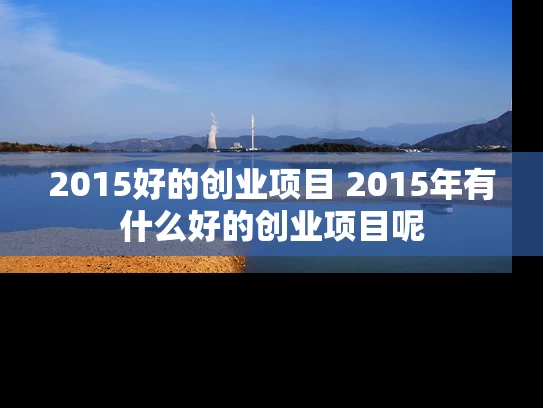 2015好的创业项目 2015年有什么好的创业项目呢