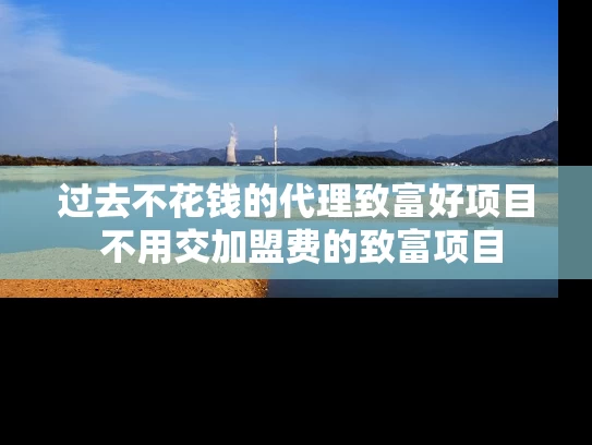 过去不花钱的代理致富好项目 不用交加盟费的致富项目
