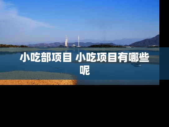 小吃部项目 小吃项目有哪些呢