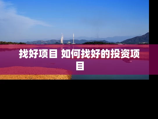 找好项目 如何找好的投资项目