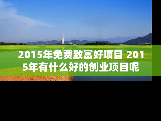 2015年免费致富好项目 2015年有什么好的创业项目呢