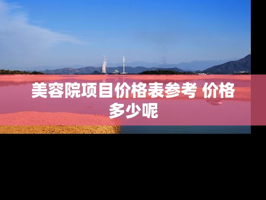 美容院项目价格表参考 价格多少呢