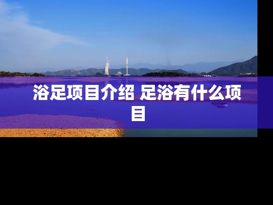浴足项目介绍 足浴有什么项目