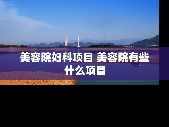 美容院妇科项目 美容院有些什么项目