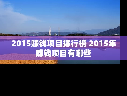 2015赚钱项目排行榜 2015年赚钱项目有哪些