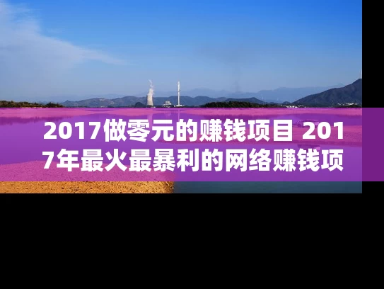 2017做零元的赚钱项目 2017年最火最暴利的网络赚钱项目