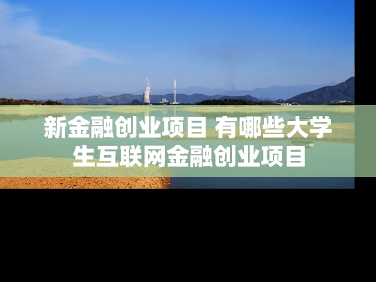 新金融创业项目 有哪些大学生互联网金融创业项目