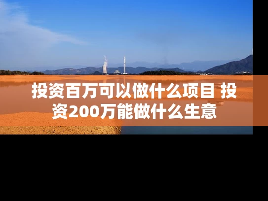 投资百万可以做什么项目 投资200万能做什么生意