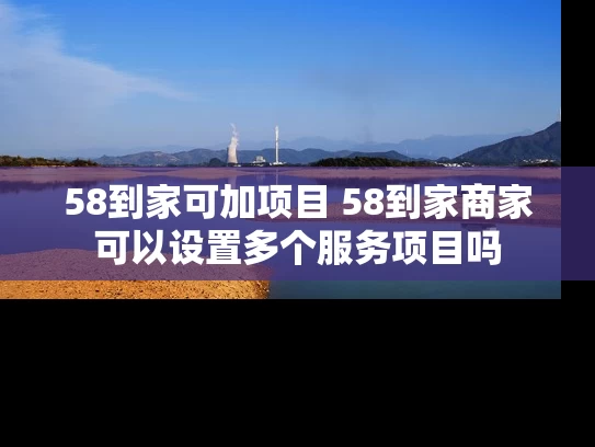 58到家可加项目 58到家商家可以设置多个服务项目吗